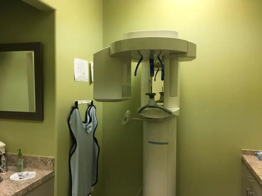 Digital panoramic x-ray machine at the Gentle Touch Dentistry office in Richardson, TX